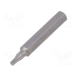 10 pcs : 40633 - Screwdriver bit, Torx®, TX06, Overall len: 28mm, MICRO
