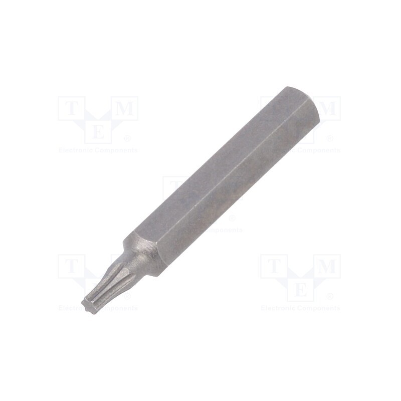 10 pcs : 40633 - Screwdriver bit, Torx®, TX06, Overall len: 28mm, MICRO