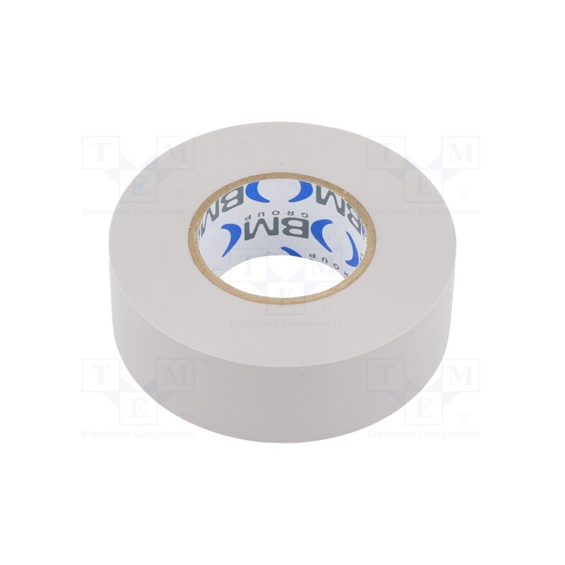 10 rol : BMESB2525GR - Tape: electrical insulating, W: 25mm, L: 25m, Thk: 0.15mm, grey, 200%