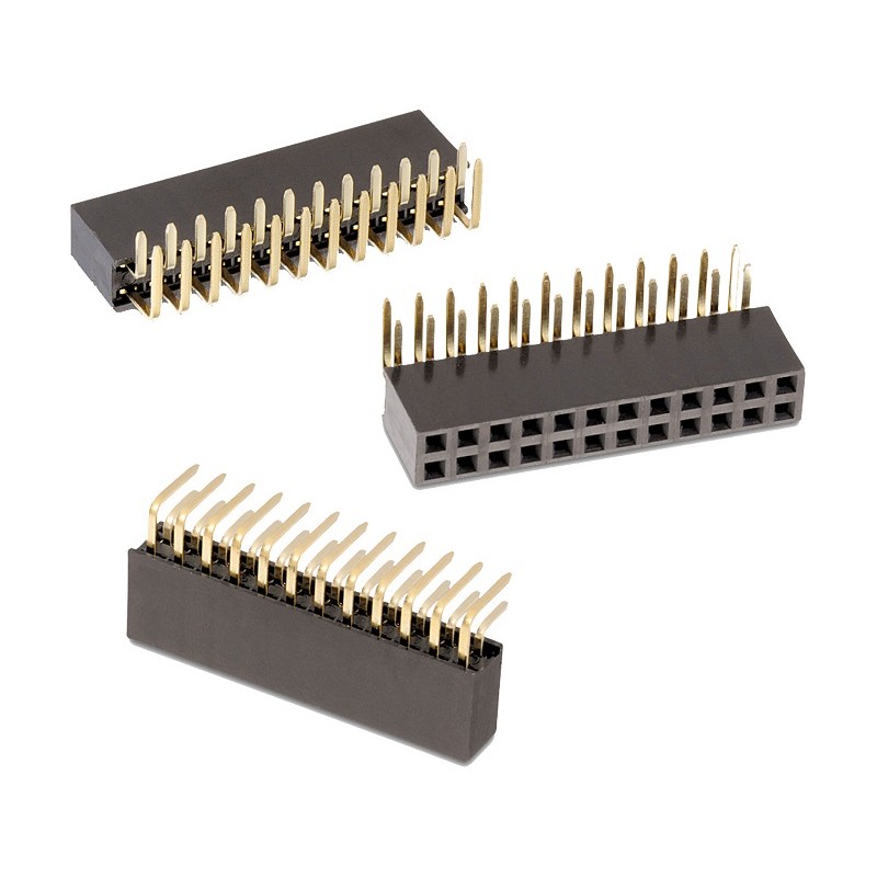 1 pcs - Wurth Elektronik WR-PHD Series Angled PCB Socket, 72-Contact, 2-Row, 2.54mm Pitch