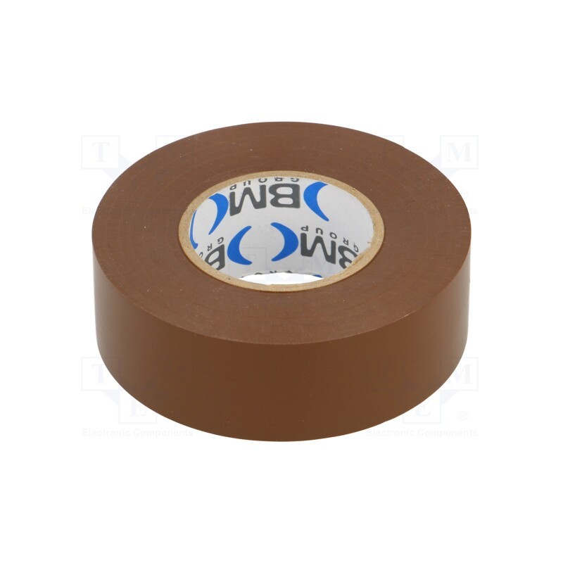 10 rol : BMESB2525MA - Tape: electrical insulating, W: 25mm, L: 25m, Thk: 0.15mm, brown