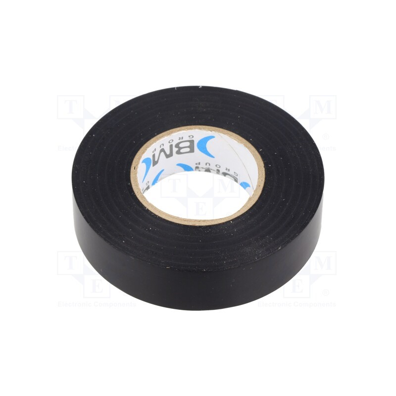 10 rol : BMESC1920NE - Tape: electrical insulating, W: 19mm, L: 20m, Thk: 0.19mm, black