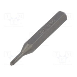 10 pcs : 40609 - Screwdriver bit, Phillips, PH000, Overall len: 28mm, MICRO