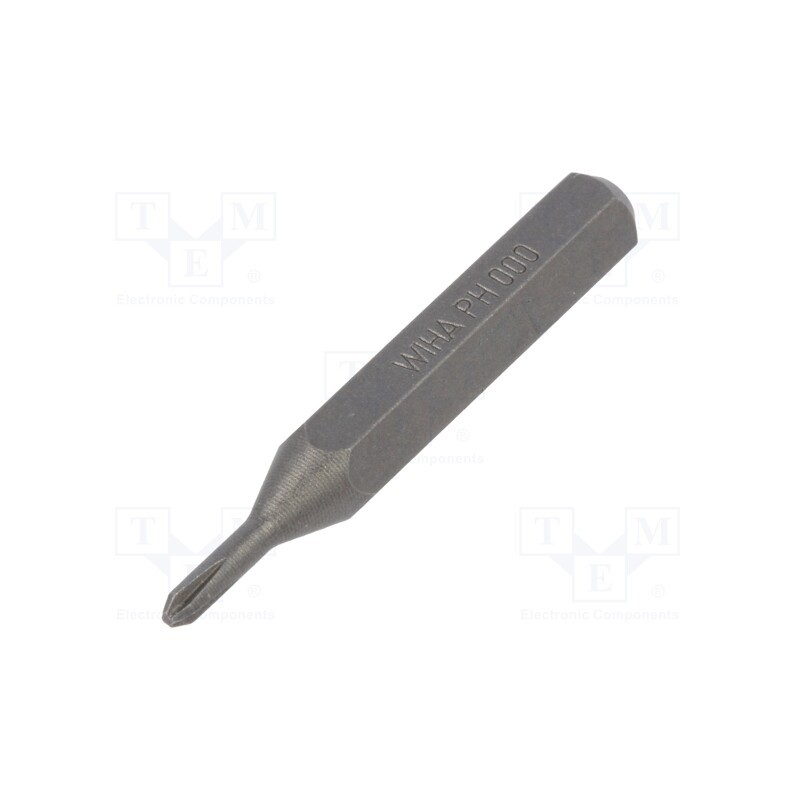 10 pcs : 40609 - Screwdriver bit, Phillips, PH000, Overall len: 28mm, MICRO