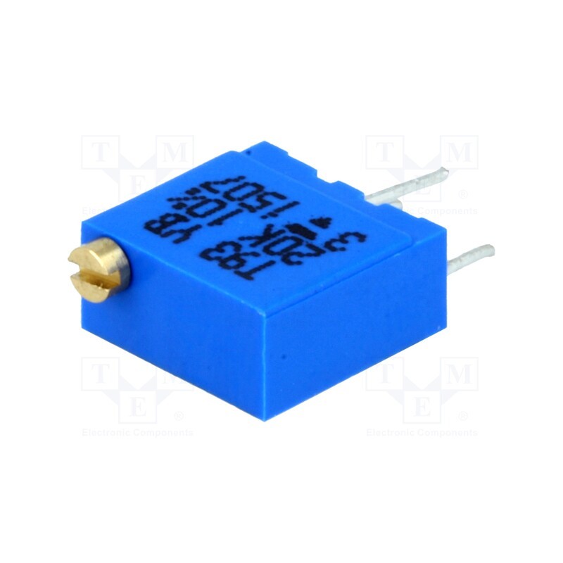 10 pcs : T93YB200KT20 - Potentiometer: mounting, multiturn, 20Ω, 500mW, THT, ±10%, cermet