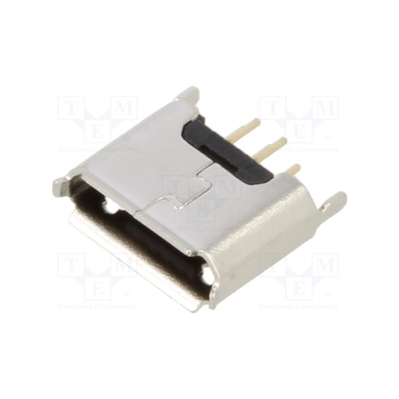 20 pcs : USB3130-30-A - Socket, USB B micro, THT, PIN: 5, straight, USB 2.0, 1.8A