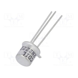 10 pcs : 2N2222 - Transistor: NPN, bipolar, 30V, 0.8A, 0.5/1.2W, TO18, 4dB