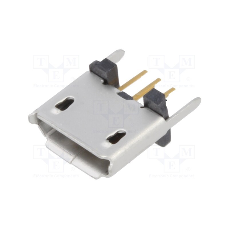 20 pcs : USB3145-30-1-A - Socket, USB B micro, THT, PIN: 5, straight, USB 2.0, 1.8A
