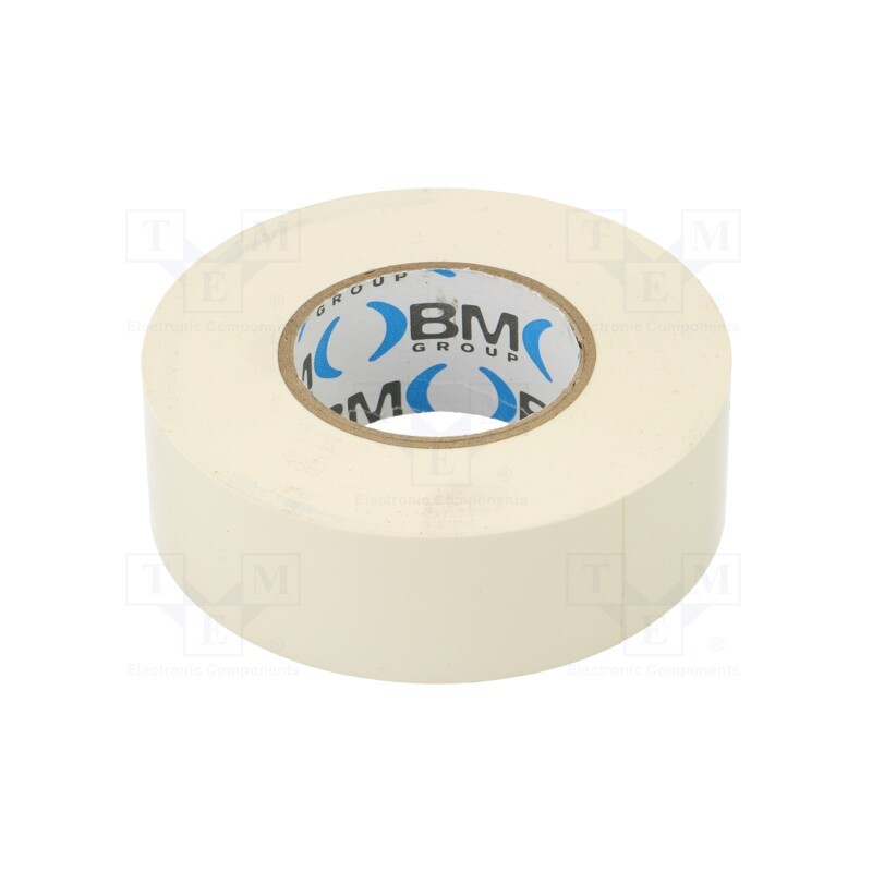 10 rol : BMESB2525BI - Tape: electrical insulating, W: 25mm, L: 25m, Thk: 0.15mm, white