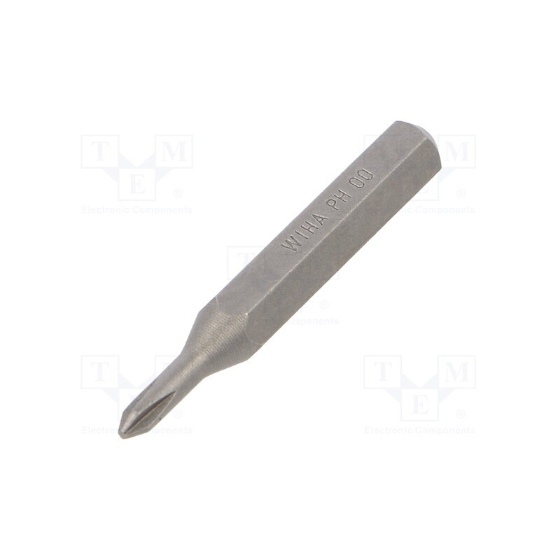 10 pcs : 40610 - Screwdriver bit, Phillips, PH00, Overall len: 28mm, MICRO