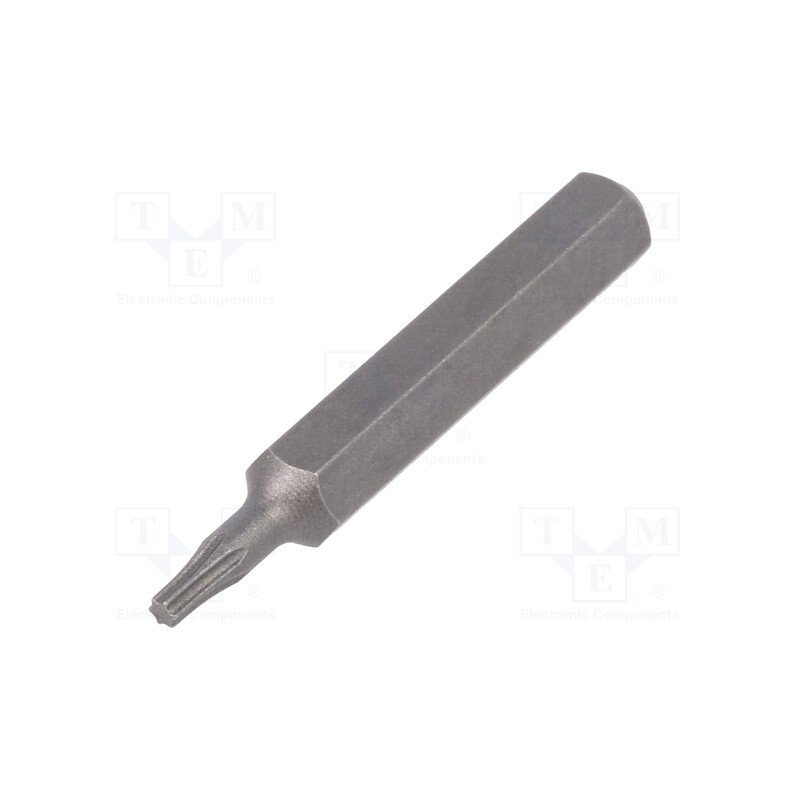 10 pcs : 40632 - Screwdriver bit, Torx®, TX05, Overall len: 28mm, MICRO