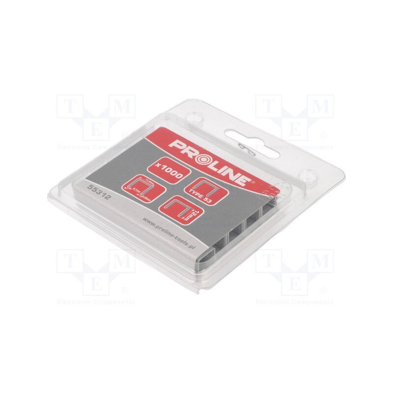 10 pcg : 55312 - Staples, Width: 11.3mm, L: 12mm, 1000pcs.