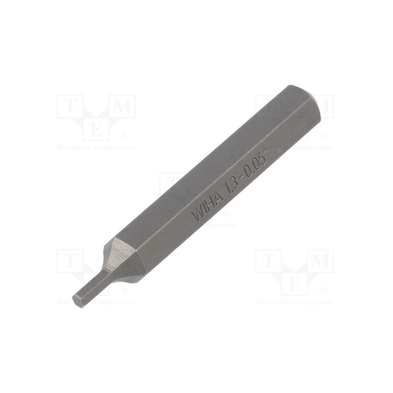 10 pcs : 40616 - Screwdriver bit, hex key, HEX 1,3mm, Overall len: 28mm, MICRO