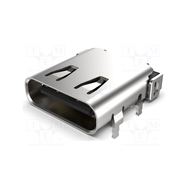 10 pcs : USB4056-03-A - Socket, USB C, hybrid SMT/THT, PIN: 24, horizontal, USB 3.2, 5A