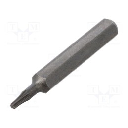 10 pcs : 40631 - Screwdriver bit, Torx®, TX04, Overall len: 28mm, MICRO