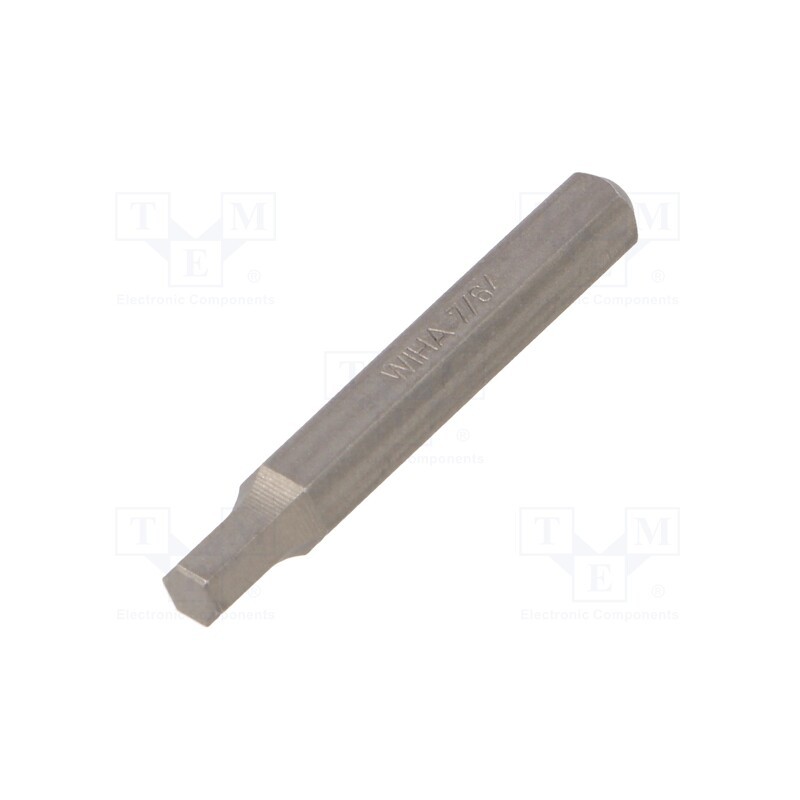 10 pcs : 40625 - Screwdriver bit, hex key, HEX 7/64', Overall len: 28mm, MICRO