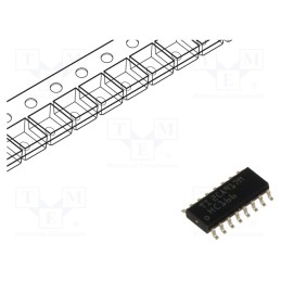 10 pcs : SN74HC166DR - IC: digital, 8bit,shift register, SMD, SO16, HC