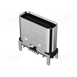 10 pcs : USB4145-03-0170-C - Socket, USB C, SMT, PIN: 16, vertical, top board mount, USB 2.0, 5A