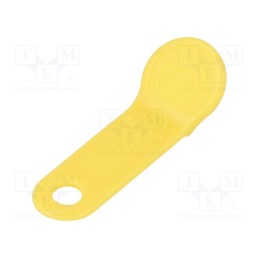 10 pcs : - Pellet memory holder in a keychain, yellow