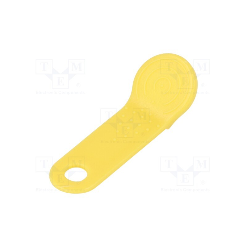 10 pcs : - Pellet memory holder in a keychain, yellow