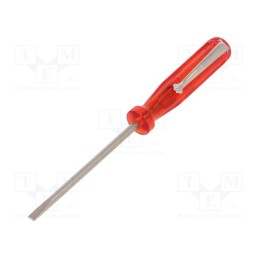 10 pcs : 1538 - Screwdriver, slot, SL 3, Blade length: 60mm, Overall len: 120mm