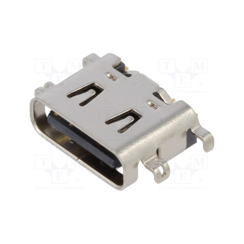 10 pcs : USB4510-03-1-A - Socket, USB C, SMT, PIN: 16, horizontal, middle board mount, 5A
