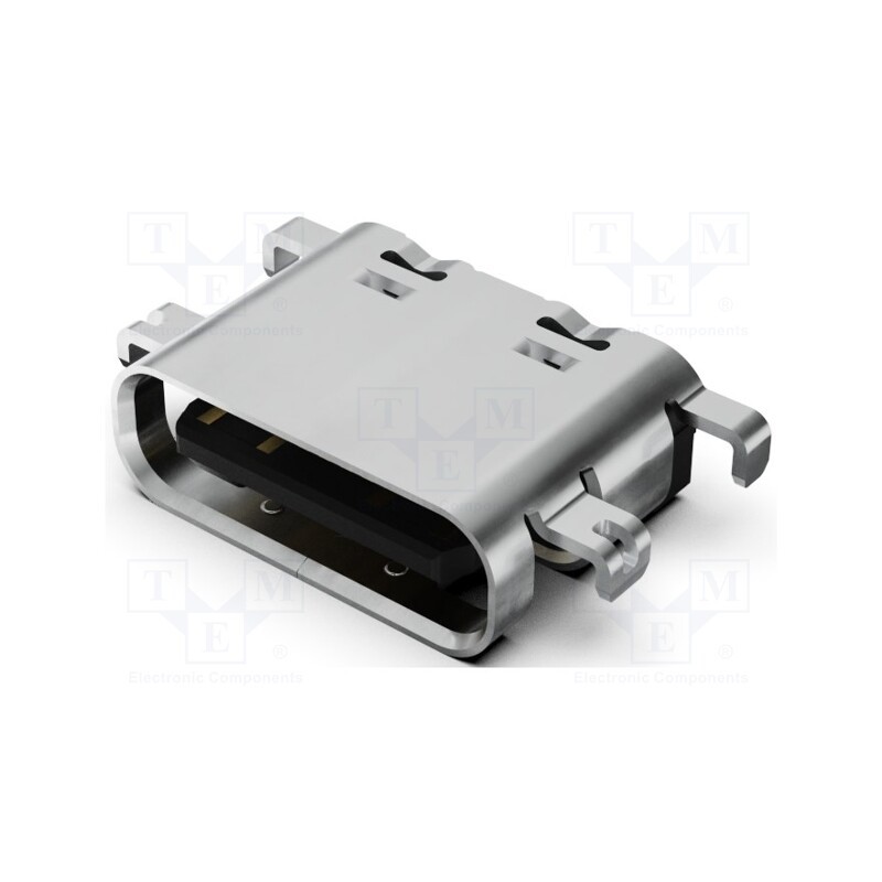 10 pcs : USB4520-03-0-A - Socket, USB C, SMT, PIN: 16, horizontal, middle board mount, 5A