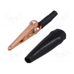 10 pcs : BU-63C-0 - Crocodile clip, 10A, Grip capac: max.7.9mm, Overall len: 58mm
