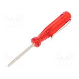 10 pcs : 1537 - Screwdriver, slot, SL 3, Blade length: 40mm, Overall len: 100mm