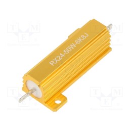 10 pcs : AHP50W-6K8J - Resistor: wire-wound, with heatsink, 6.8kΩ, 50W, ±5%, 30ppm/°C