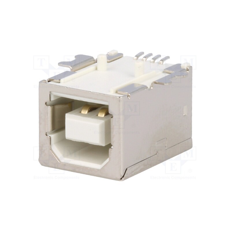 10 pcs : USBB-G-SMD - Socket, USB B, SMT, horizontal