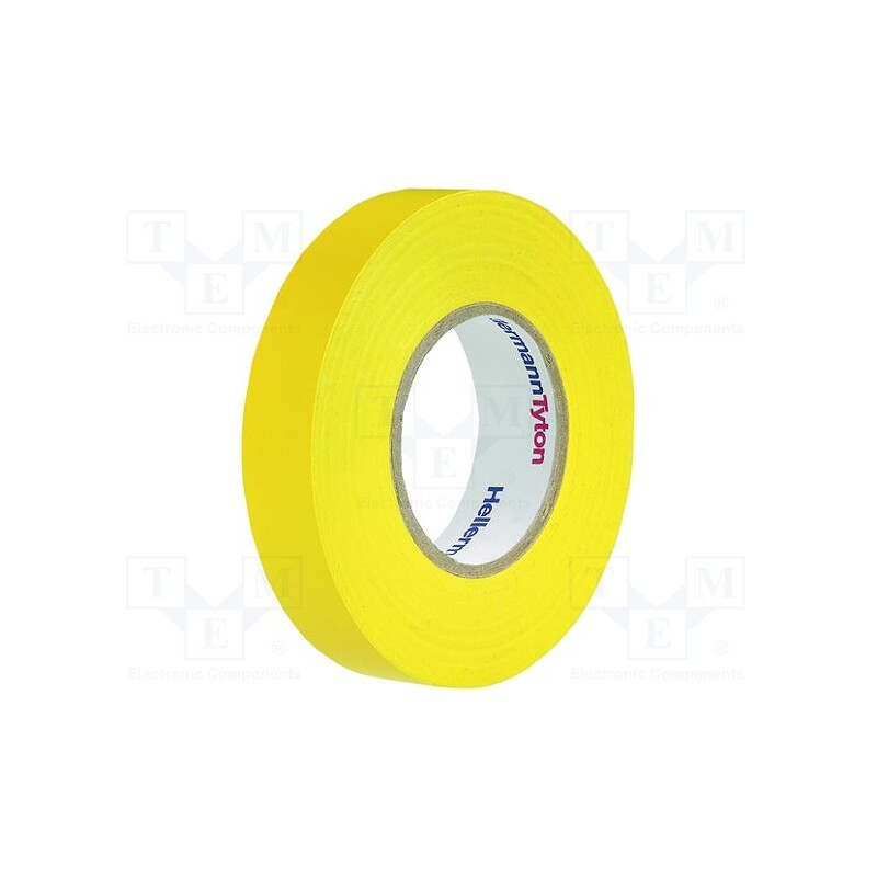 20 rol : 710-00102 HELATAPE FLEX15 - Tape: electrical insulating, W: 15mm, L: 10m, Thk: 150um, yellow