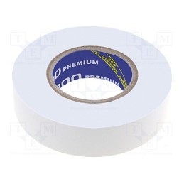 10 rol : ELECTRIX 200 PREMIUM - Tape: electrical insulating, W: 19mm, L: 18m, Thk: 0.18mm, white