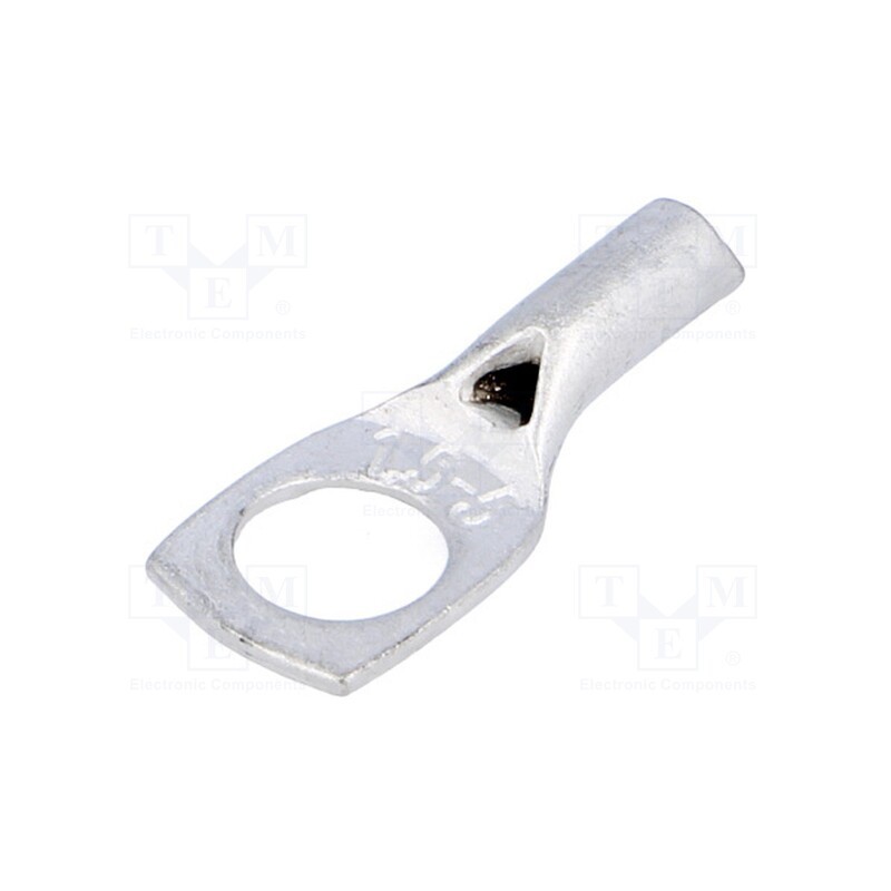 10 pcs : VA01-0027 PK155 - Tip: ring tube, M5, 1.5mm2, crimped, for cable, tinned, L: 18mm