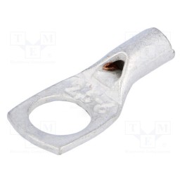 10 pcs : VA01-0031 PK2,56 - Tip: ring tube, M6, 2.5mm2, crimped, for cable, tinned, L: 21mm