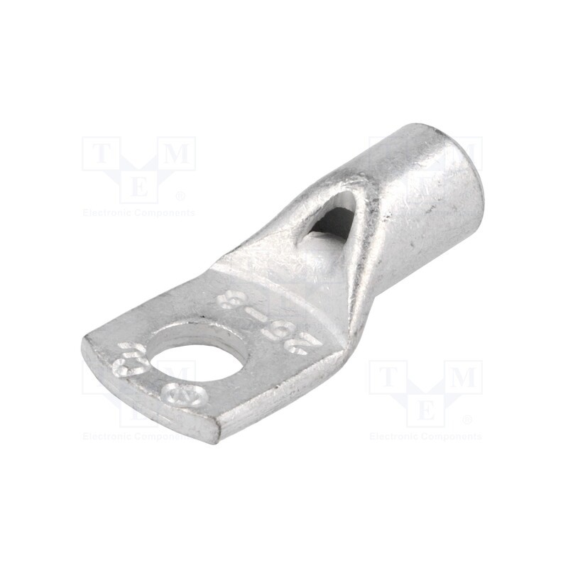 10 pcs : VA01-0051 PK258 - Tip: ring tube, M8, 25mm2, crimped, for cable, tinned, L: 37mm