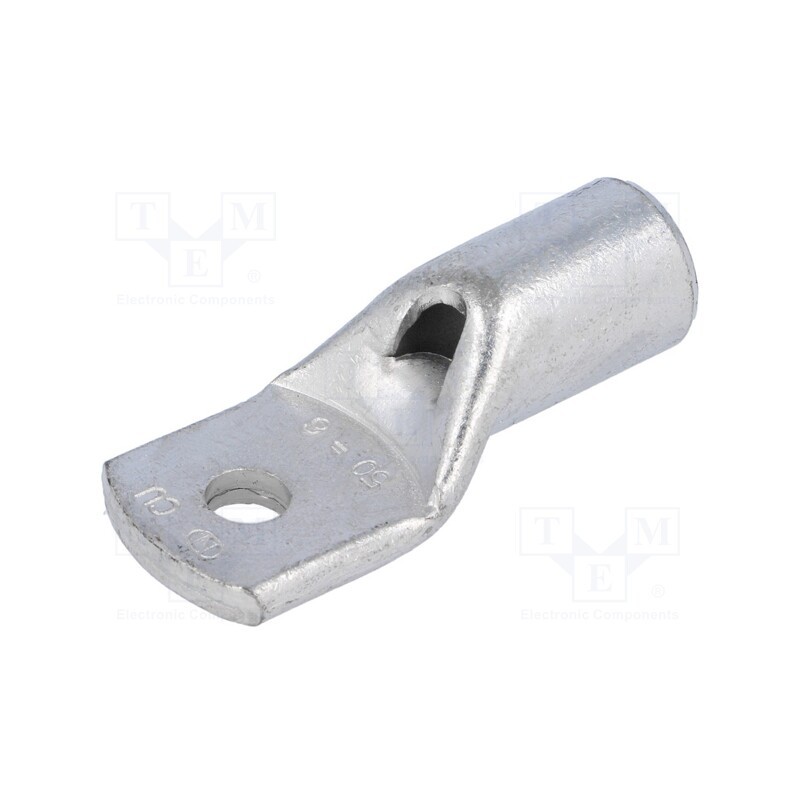 10 pcs : VA01-0054 PK506 - Tip: ring tube, M6, 50mm2, crimped, for cable, tinned, L: 49mm