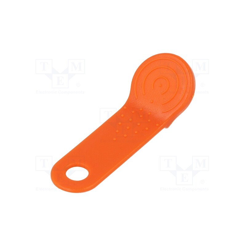 10 pcs : - Pellet memory holder in a keychain, orange