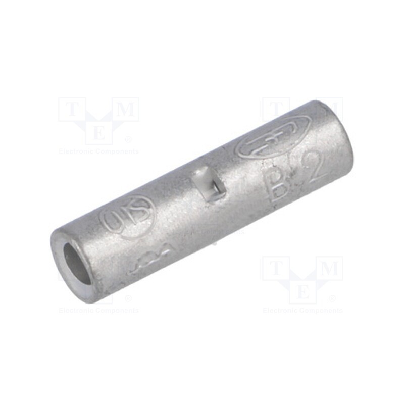 10 pcs : VA03-0015 JH2.5 - Tip: butt splice, copper, 2.5mm2, tinned