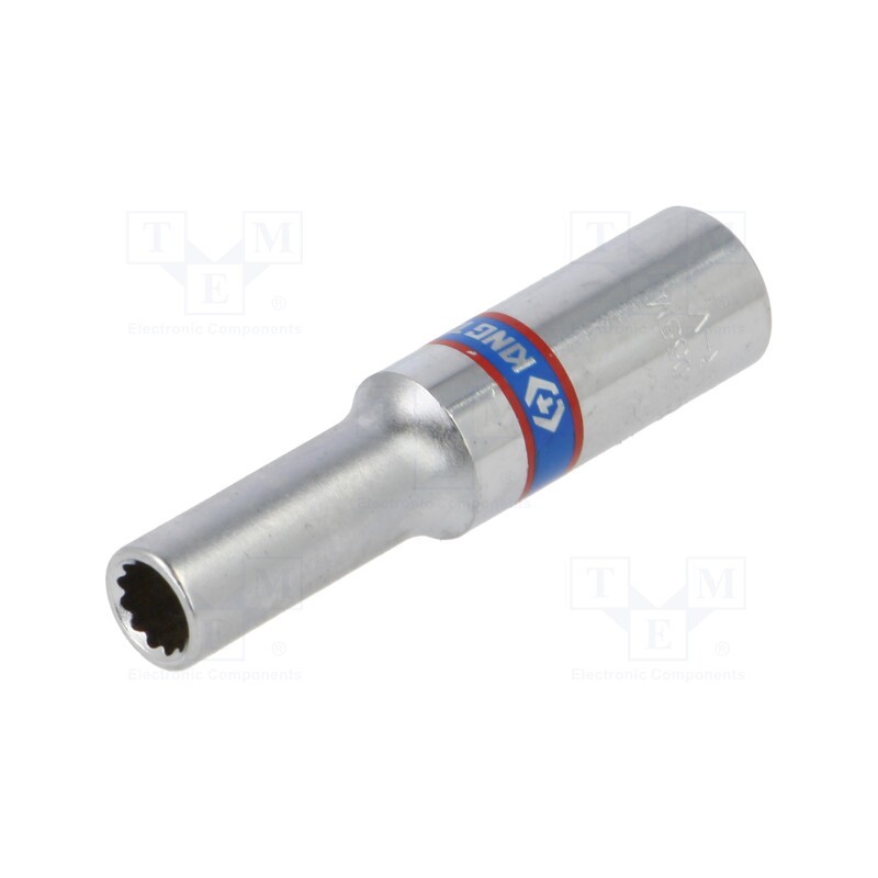 10 pcs : 223055M - Socket, 12-angles,socket spanner, 1/4', Socket bit length: 50mm