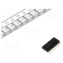 10 pcs : SN74AC14DR - IC: digital, NOT, Ch: 6, SMD, SO14, IN: with Schmitt trigger, AC