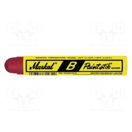 10 pcs : MARKAL B PAINTSTIK 80222 - Marker: solid paint, red, PAINTSTIK B, Tip: round