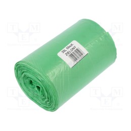 10 rol : 518314 - Trash bags, polyetylene LD, green, 35l, 50pcs.