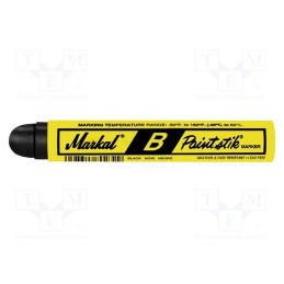 10 pcs : MARKAL B PAINTSTIK 80223 - Marker: solid paint, black, PAINTSTIK B, Tip: round