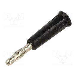 10 pcs : 1011 - Plug, 4mm banana, 36A, black, nickel plated, on cable, -20÷80°C