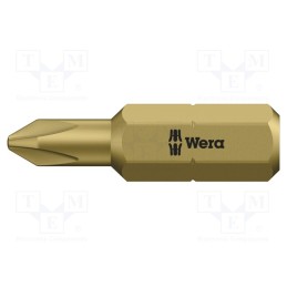 10 pcs : 5346281001 - Screwdriver bit, Phillips, PH2, Overall len: 25mm, slim, Ø: 4.2mm