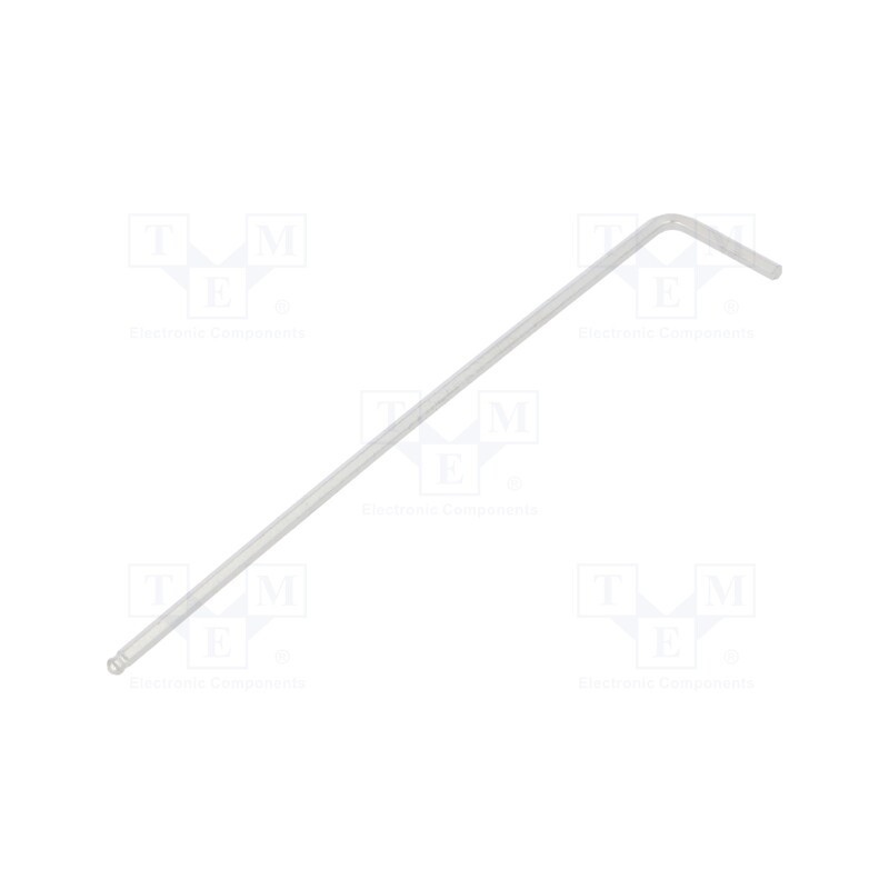 10 pcs : 29472 - Wrench, inch,hex key,spherical, HEX 1/16', Overall len: 80mm