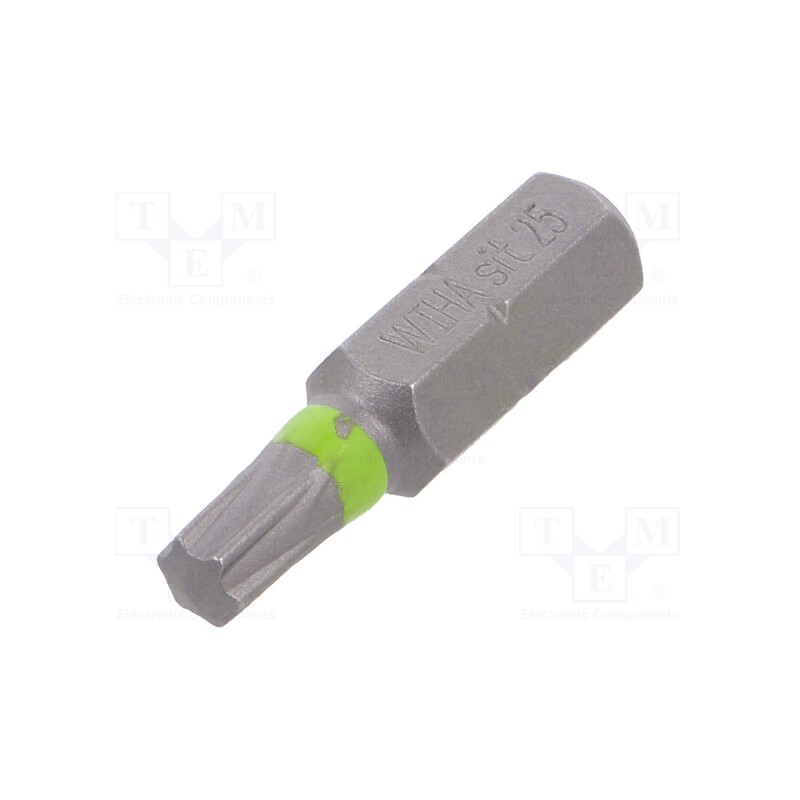 10 pcs : 27258 - Screwdriver bit, SIT, 25, Overall len: 25mm, STANDARD