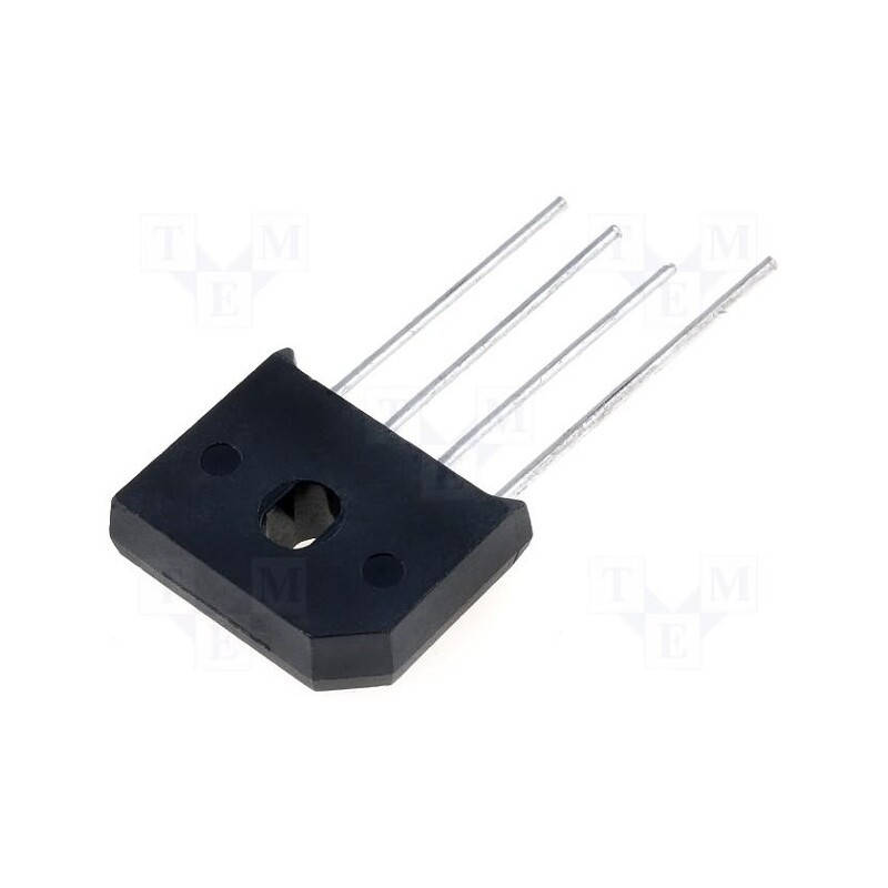 10 pcs : RS602 - Bridge rectifier: single-phase, Urmax: 100V, If: 6A, Ifsm: 150A