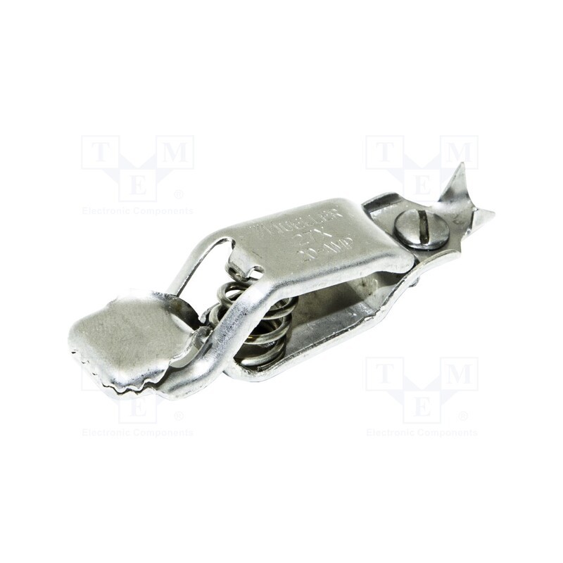 10 pcs : BU-27X - Crocodile clip, 20A, Grip capac: max.16mm, Overall len: 62mm